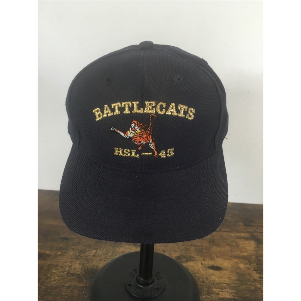 HSL‑43 Battlecats Hat Otto Cap Vintage Navy Squadron Snapback Unworn